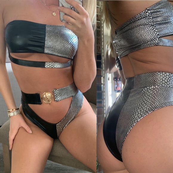 🌹 Lady Luck Bikini in B/Snake - Picture 3 of 4